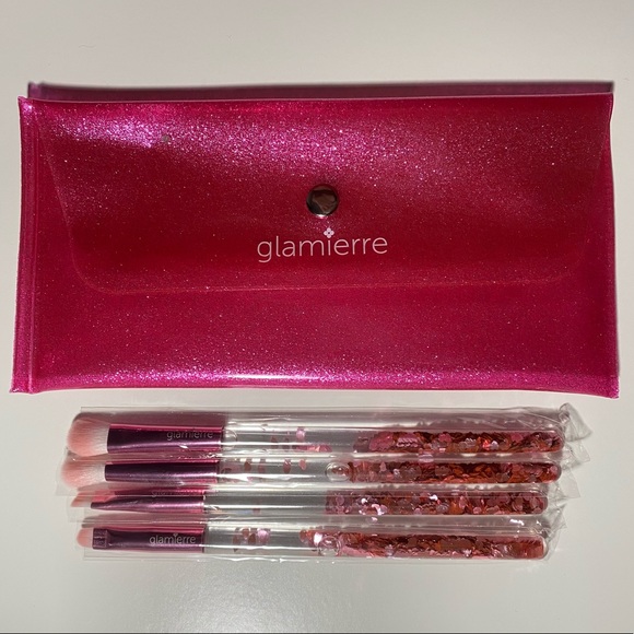 Pink Luxe Glitter Eye Brush Collection - Picture 1 of 1